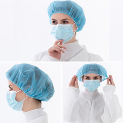 100pcs Disposable Hair Net Bouffant Caps for Work Medical Labs Tattoo Food