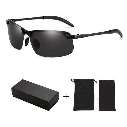 Retro Polarized Photochromic Sunglasses UV400 Protection