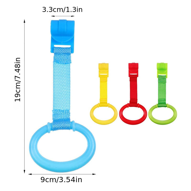 4pcs Pull Ring For Playpen Baby Crib Hooks General Use Hooks Baby Toys Pendants