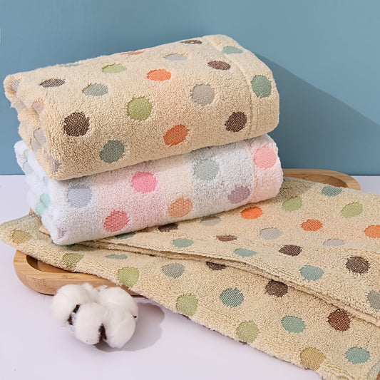 Colorful Dot Face Wash Towel Soft Absorbent Decorative Towel