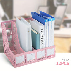 12pcs Desktop Magazine Racks File Organizer for Office