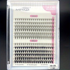 240pcs 10D 20D Cluster Lashes DIY Eyelash Extension C Curl Faux Mink 8-12mm