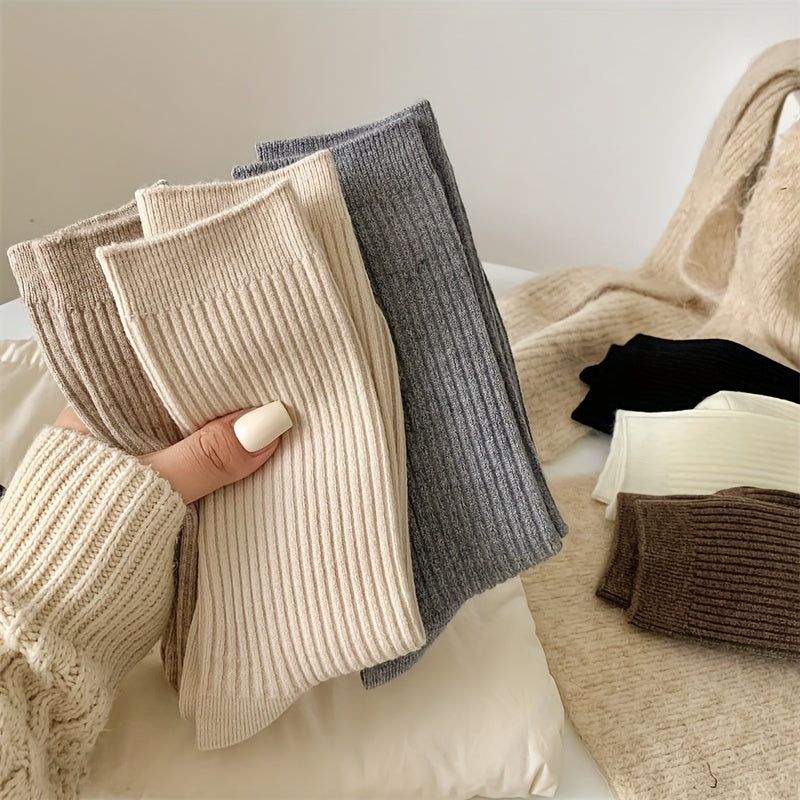 Soft & Comfy Solid Socks for Women