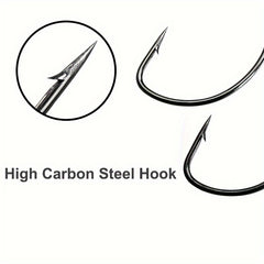 5pcs Bullet Lead Head Hooks Soft Worm Hooks
