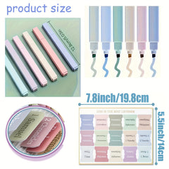 75 Bible Tabs & 6 Highlighters Set - Colorful Tabs for Women