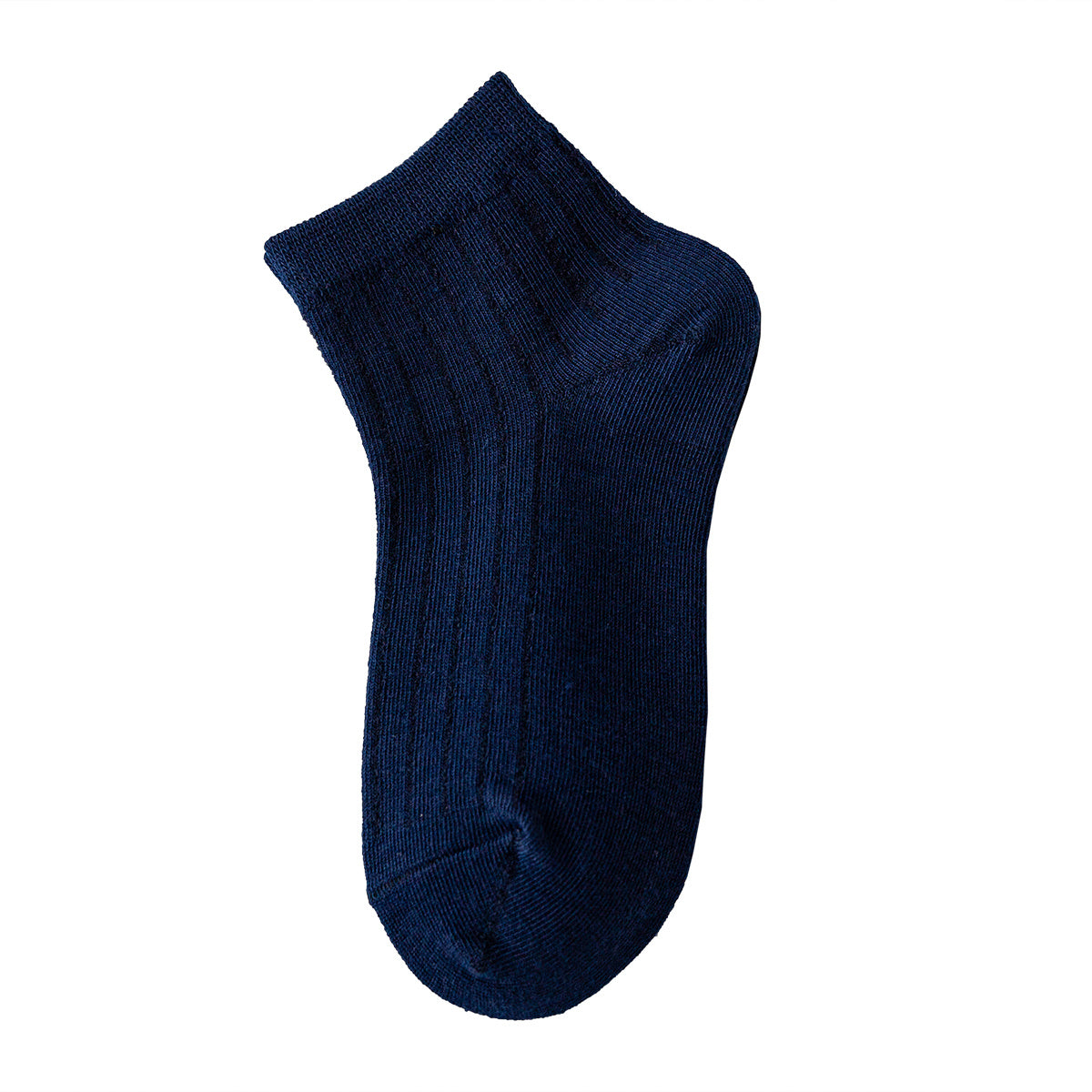 5 Boys Solid Cotton Socks Pack