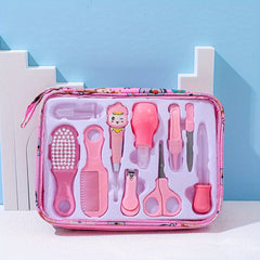 10pcs Baby Care Kit with Nail Clippers Comb Brush