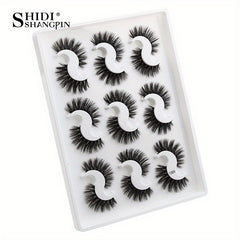 9 Pairs 3D Faux Mink False Eyelashes Natural Curling Thick Extension
