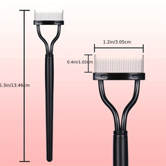 Metal Teeth Eyelash Comb Makeup Mascara Applicator