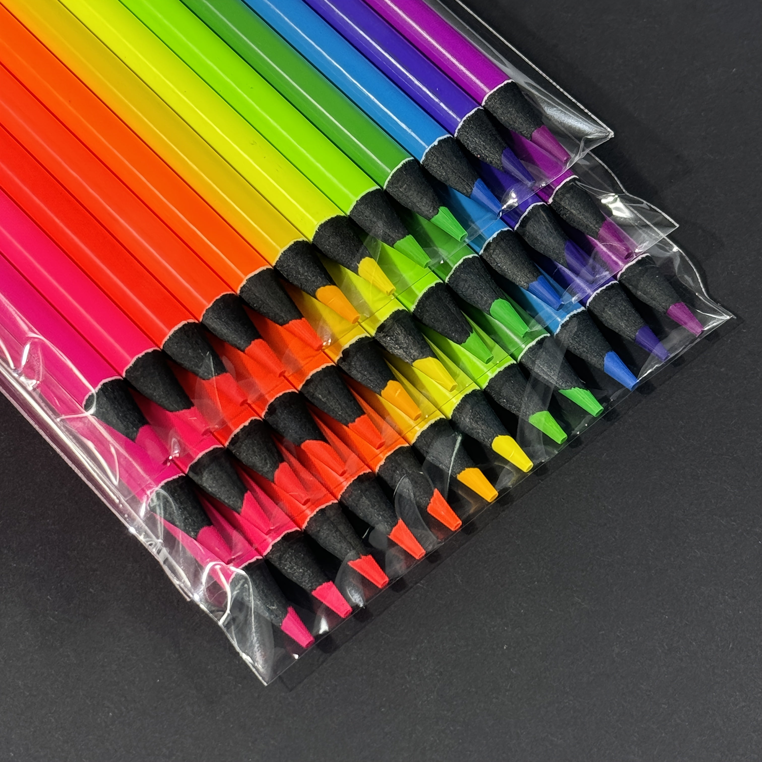 Neon Colored Pencils Set - Professional Drawing Pencil Set