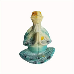 Sea Turtle Meditation Figurine - Yoga Sea Turtle Garden Decor