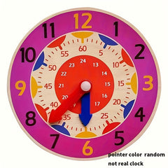 Wooden Educational Clock Toy Kids' Time Teaching Aid Math Cognitive Skill