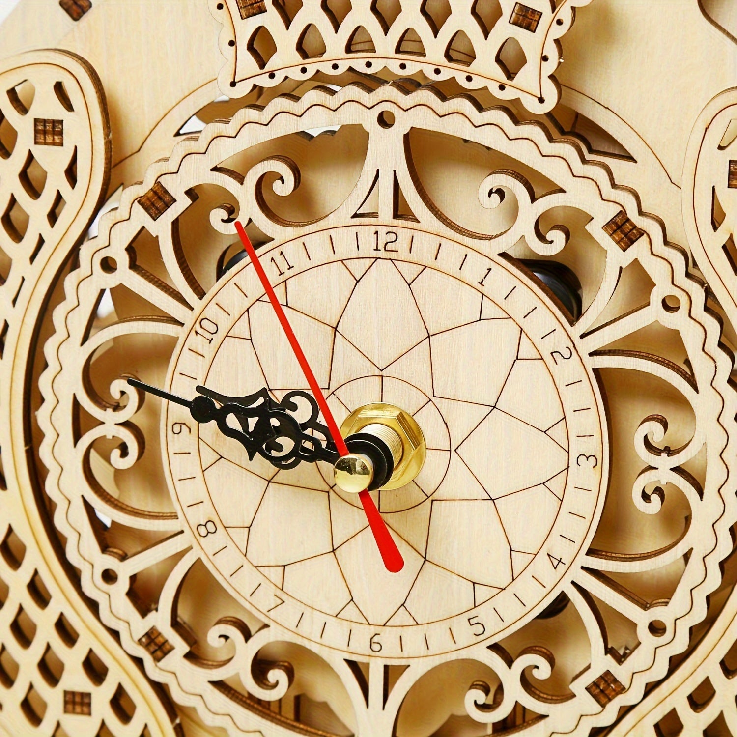 3D Wooden Owl Clock Mechanical Model Kit 139Pcs Adults Creative Gift