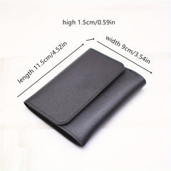 Men's Card Holder Wallet Case 5 Slots PU Leather Short Purse