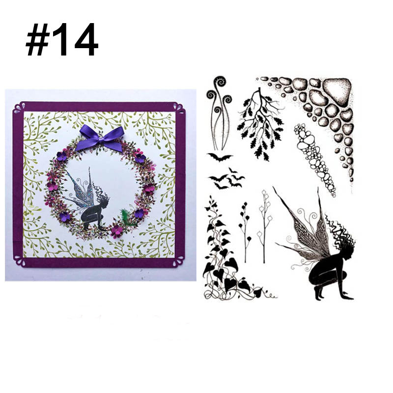 Fairy Series Branch Silicone Clear Stamp for DIY Journals Albums