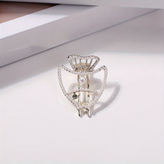 Hollow Fish Shaped Hair Clip with Faux Pearl for Women Girls
