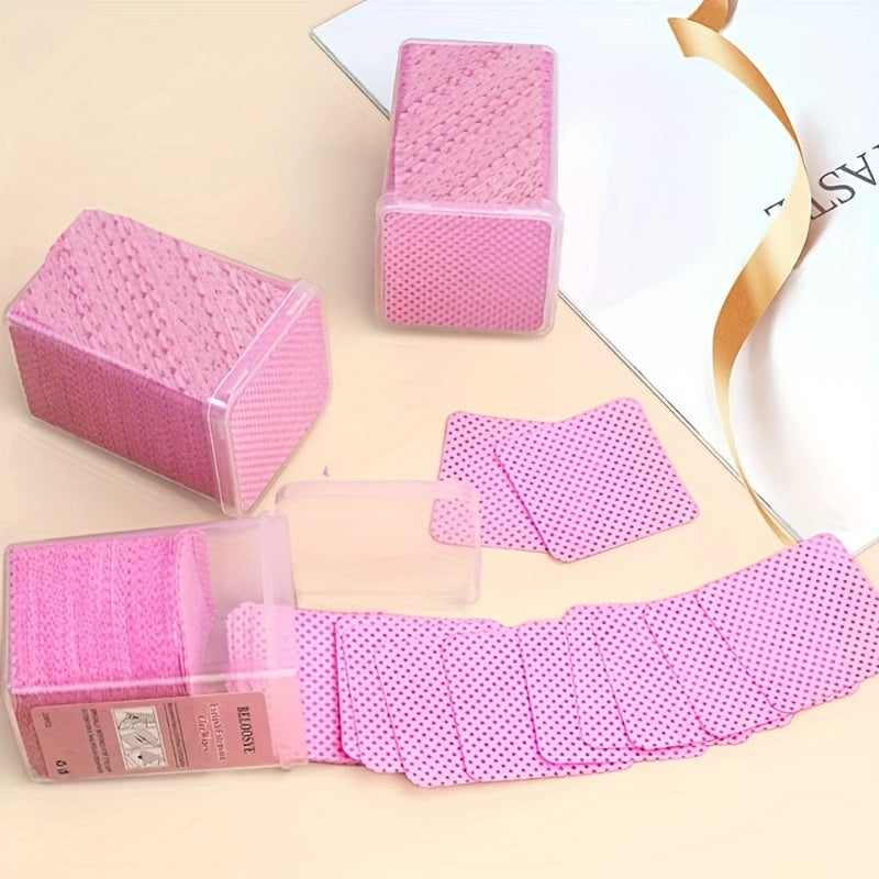 Lint Glue Cleaning Pads Non Woven Eyelashes Nail Polish Makeup Remover Wipes