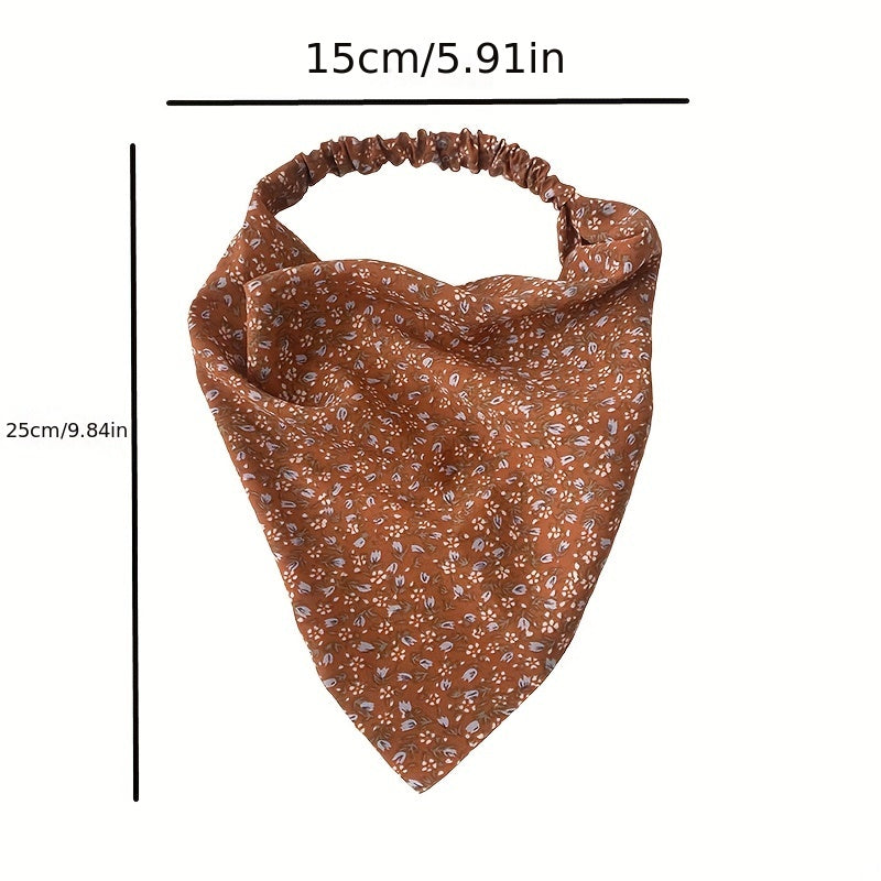 Boho Floral Chiffon Bandana Hair Scarf Stretchy Headband
