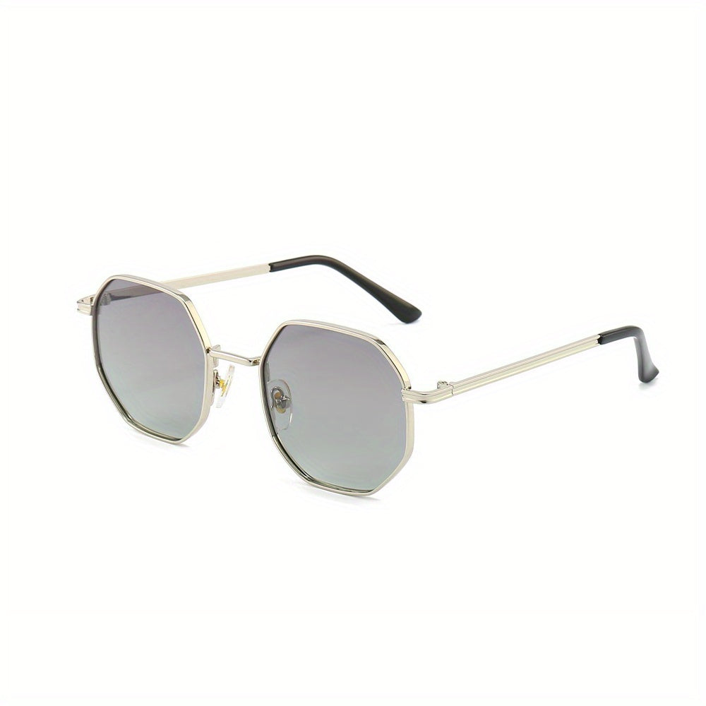 Men's Retro Metal Small Frame Sunglasses UV Protection