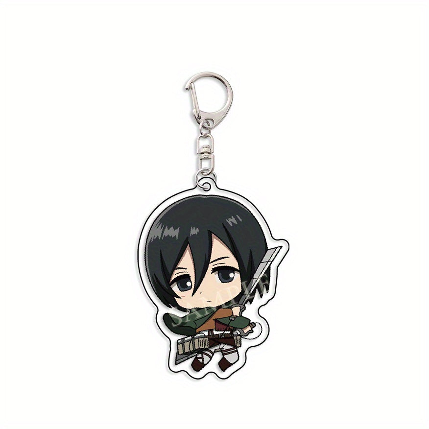 Cartoon Keychain Pendant Anime Figure Double Sided Key Chain Pendant