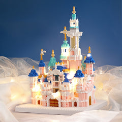 2800 pcs Pink Castle Building Blocks Set Ideal Birthday Gift