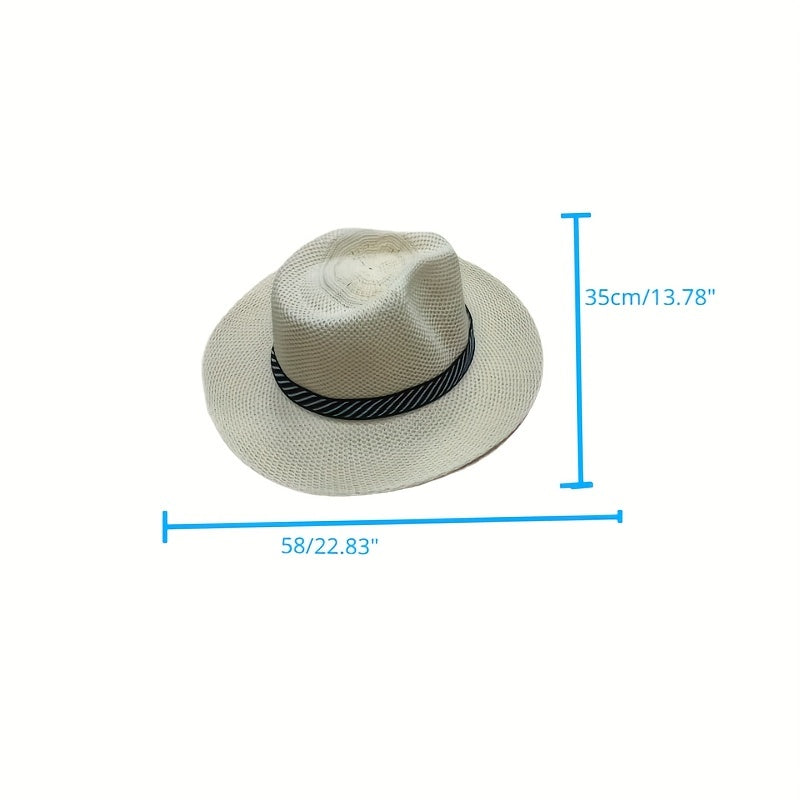 Sun Protection Large Brim Knitted Denim Hat