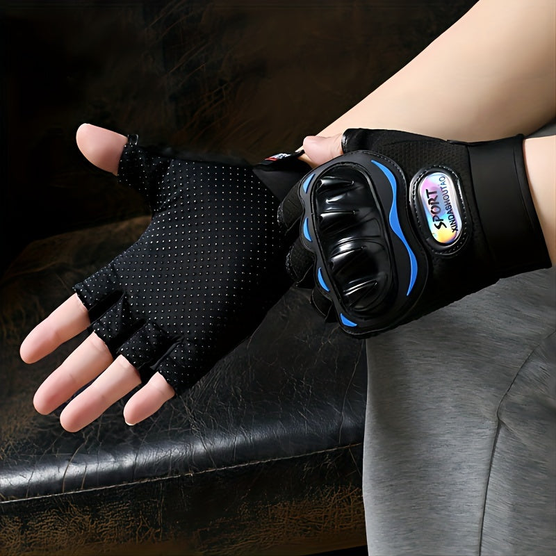 Half Finger Gloves for Fitness Training Anti Slip Ideal for Driving C