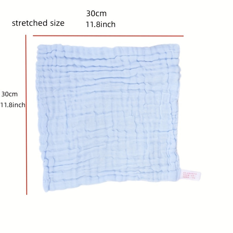 5pcs Baby Cotton Towels Newborn Soft Face Cloths Absorbent Bath Towels