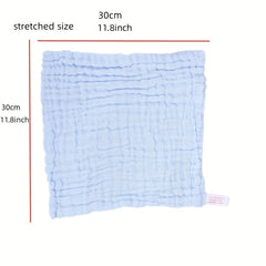 5pcs Baby Cotton Towels Newborn Soft Face Cloths Absorbent Bath Towels