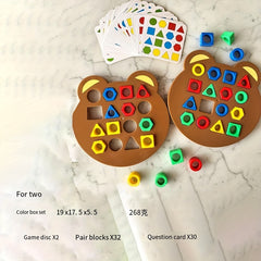 Early Education Puzzle Bear Geometric Shape Table Game