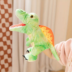 Dino Hand Puppets with Movable Mouth - Set of 2