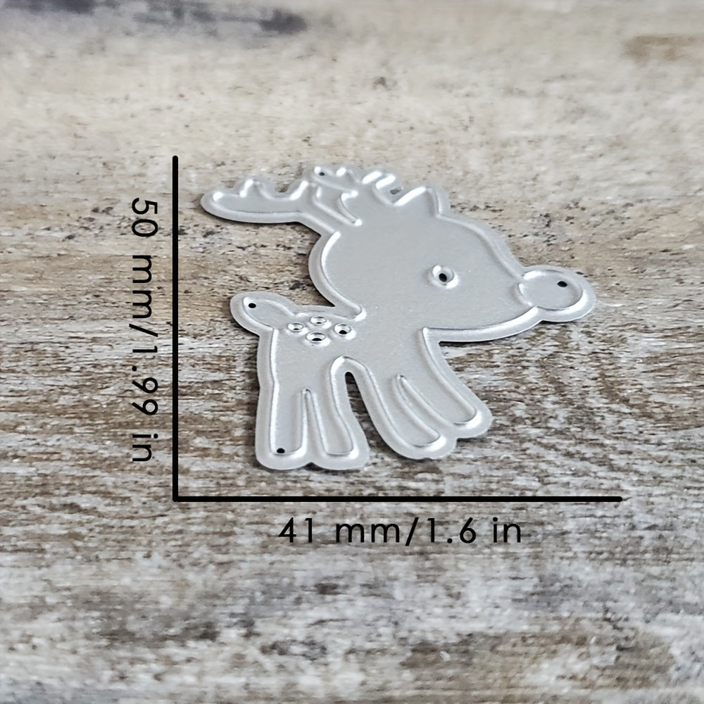 1pc Christmas Deer Metal Cutting Dies Scrapbooking Stencil Die Cuts