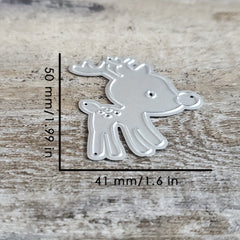 1pc Christmas Deer Metal Cutting Dies Scrapbooking Stencil Die Cuts