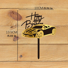 Motorcycle and Car Cake Toppers DIY Decor