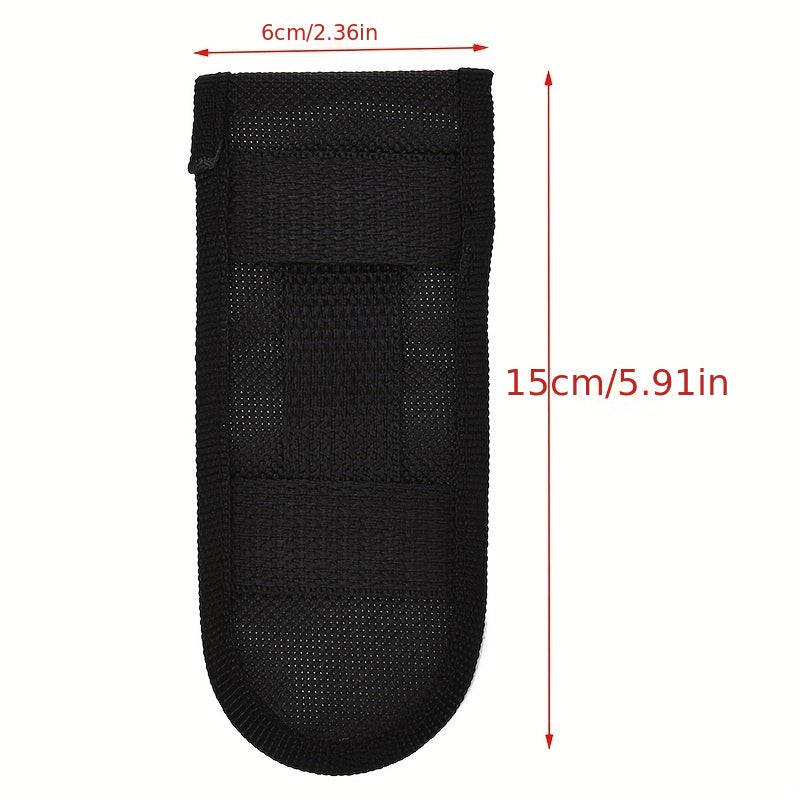 Nylon Sheath for Folding Knives with Flashlight Holder