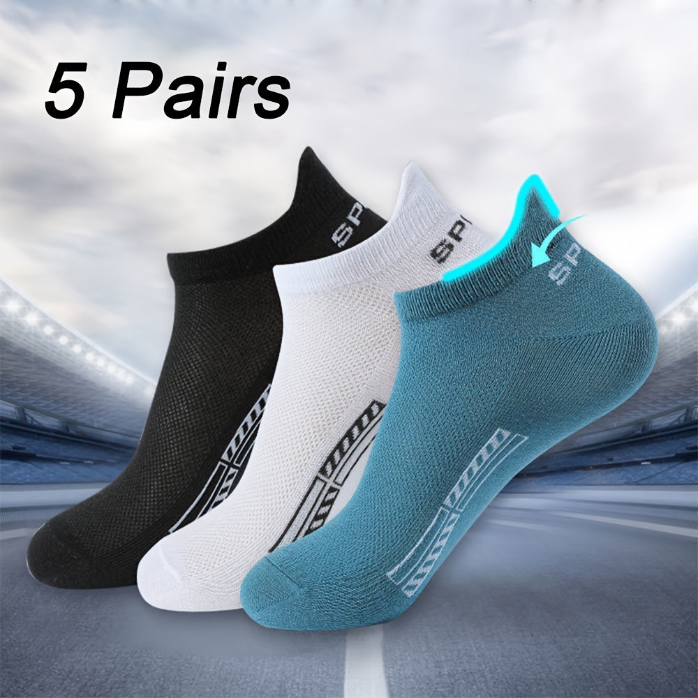 5 Pairs Quick Drying Ankle Socks For Men/Women