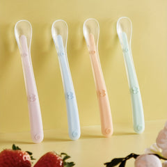 Matte Soft Touch Liquid Silicone Baby Spoon BPA-Free
