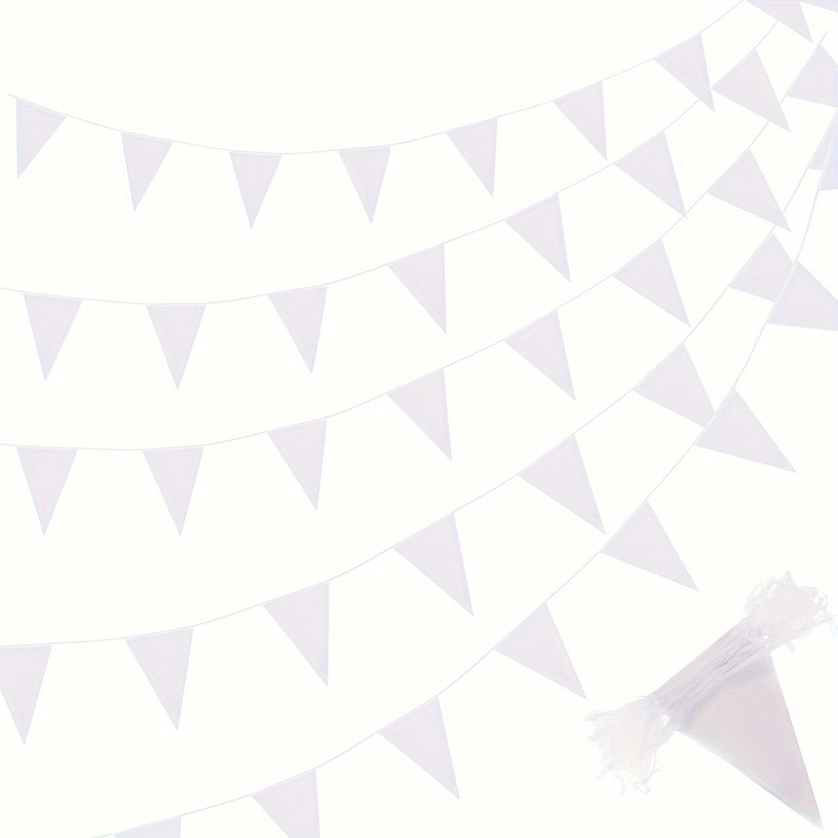 10m Triangle Banner 240 Lanyard DIY Bulk Garment