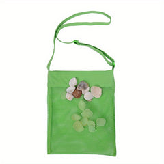 Kids' Shell Storage Bag for Beach Travel & Toys, Adjustable Strap & Shoulder Bag