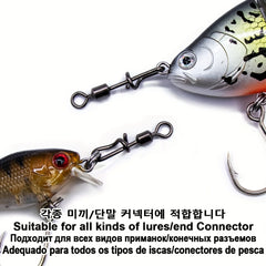 Stainless Steel Snap Fishing Swivels 100Pcs Coastlock Saltwater Hooks
