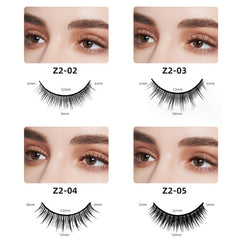 2 Pairs Faux Mink Eyelashes Long Thick Natural Look