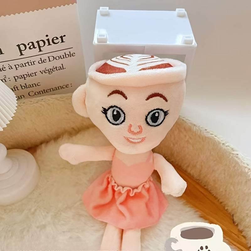 Tralalero Tralala Plush Toy Anime Coffee Lady Keychain Stuffed Animal
