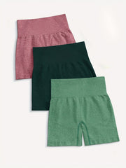 4pcs Seamless Biker Shorts Yoga Fitness Activewear