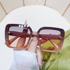Glitter Square Sunglasses UV400 Sun Shades