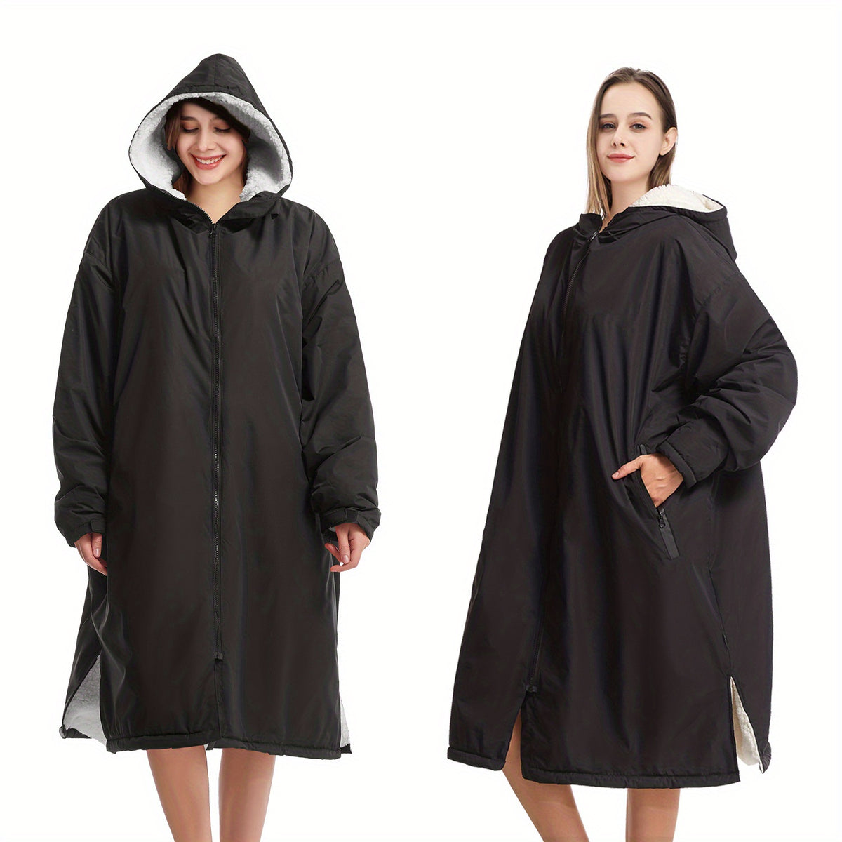 Unisex Waterproof Windproof Hooded Robe for Surfing Diving Camping - Home Use