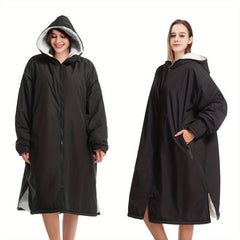 Unisex Waterproof Windproof Hooded Robe for Surfing Diving Camping - Home Use