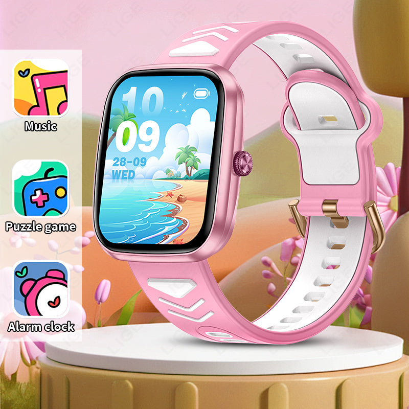 LIGE Kids Smart Watch Touch Screen USB Camera Music
