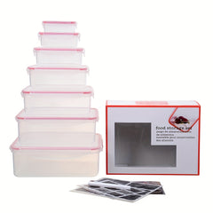 7Pcs High Airtight Food Storage Boxes With Lids