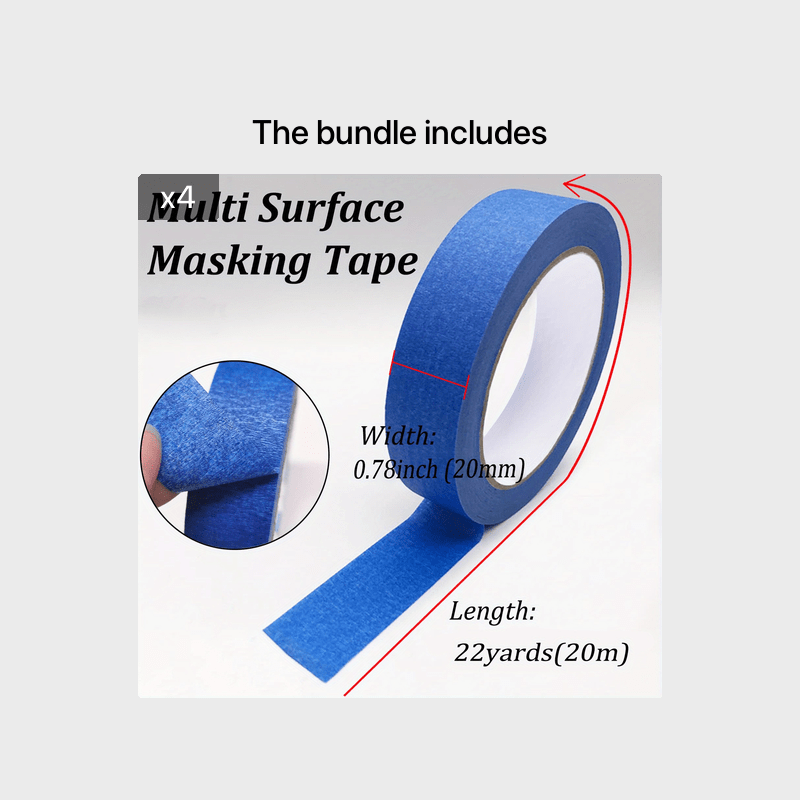 1pc Paint Washi Tape 2.54 Cm Masking Tape Wall Security Tape Paint Supplies