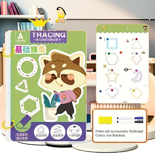 Magic Education Workbook for Numbers, Letters & Drawing Skills
